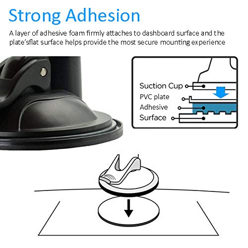 Randconcept - 80mm Adhesive disc for Suction Cups with adhesive - for Suction Shower Holder, Suction Mirror, Suction Hook, Car Dashboard, Bathroom & Kitchen, 3.15" Wide Diameter 2 Pcs (White) - Image 4
