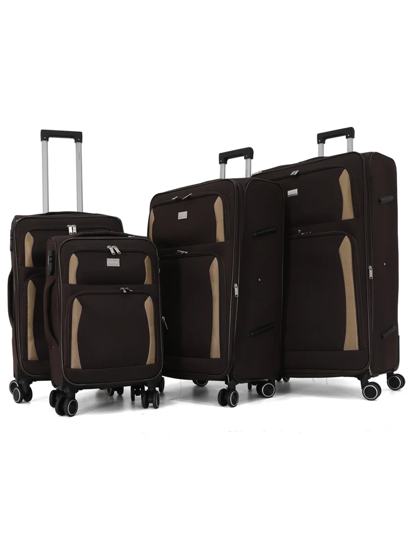 كابيتال Capital 4-Piece Softside Expandable Spinner Luggage Set - Durable Travel Suitcases with 360° Spinner Wheels