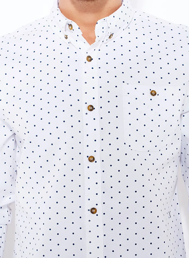 D-Struct Polka Dot Print Shirt