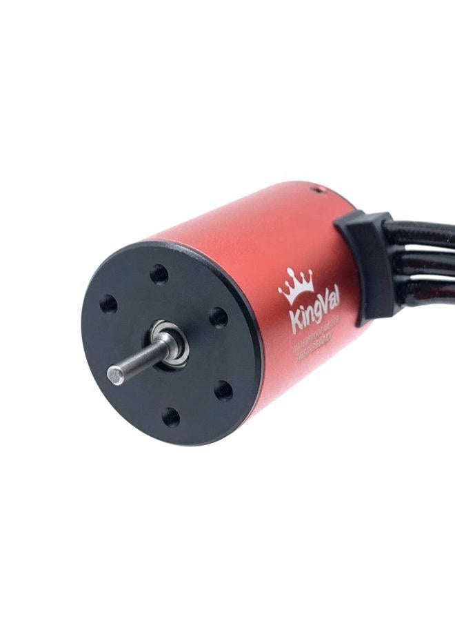 KingVal Replacement 3650 4500KV Waterproof Brushless Motor Shaft 3.175mm Compatible with 1/10 RC Car - Image 4