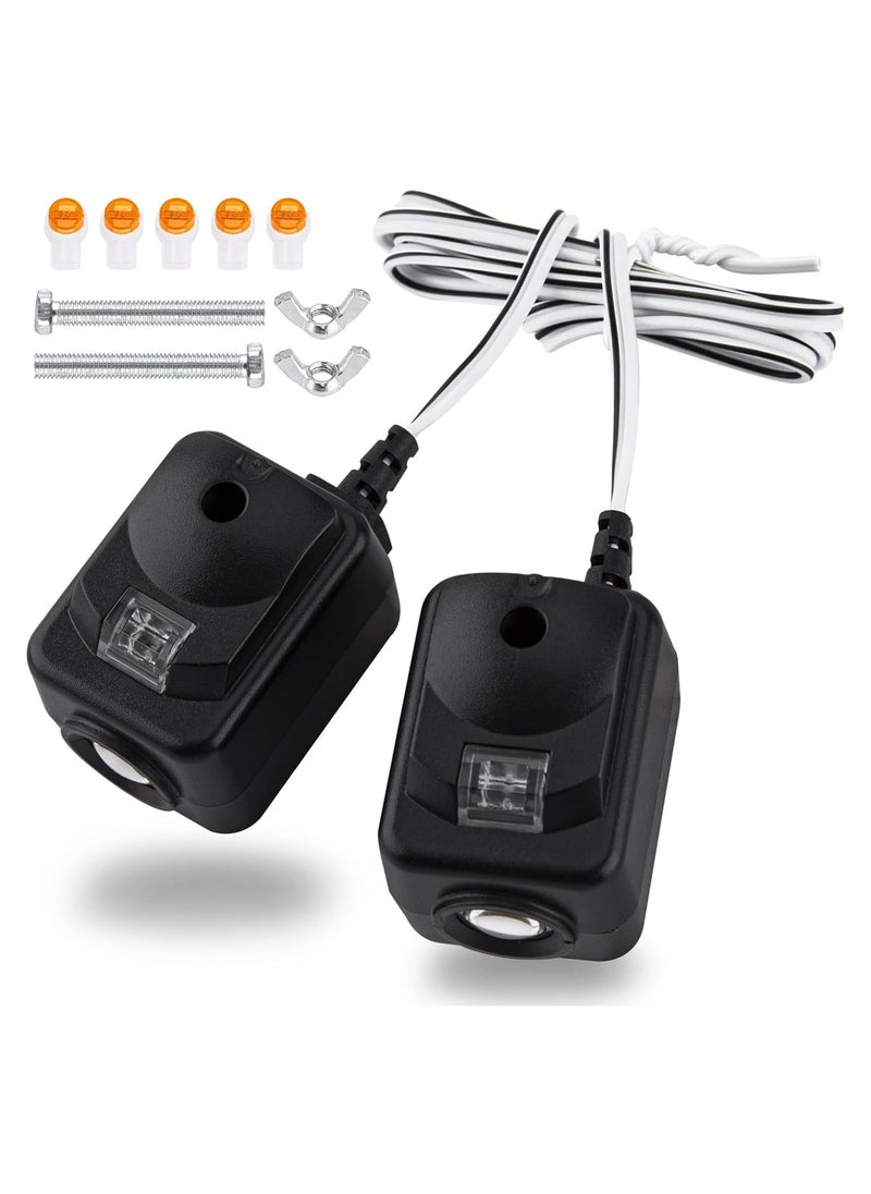 Excefore 820CB Garage Door Safety Sensor & Brackets Replacement Kit for 41A5034/ G801CB-P/801CB/041-0136 for Chamberlain LiftMaster Sears Craftsman Garage Door Openers (2PCS)  - Image 1