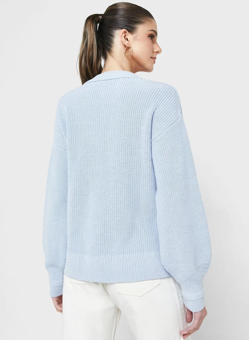 TOMMY HILFIGER V-Neck Knitted Sweater