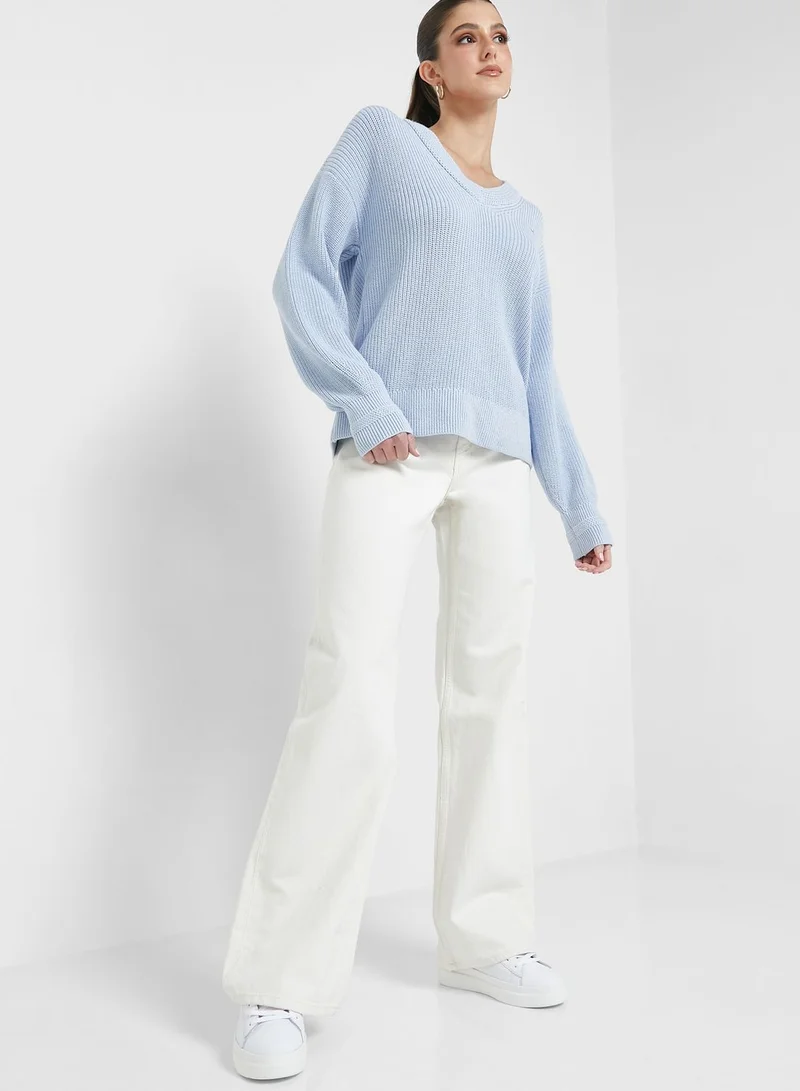 TOMMY HILFIGER V-Neck Knitted Sweater