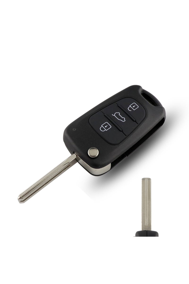 مفتاح سيارة قابل للطي بتردد 433 ميجاهرتز، مناسب لسيارات كيا بيكانتو، سبورتاج، ريو 3، K5، K2، وهيونداي I20، I30، IX