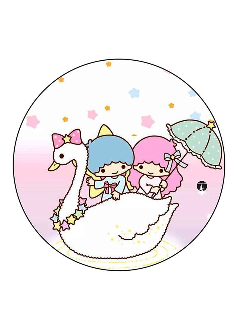 RKN Boy And A Girl Printed Mouse Pad  Multicolour