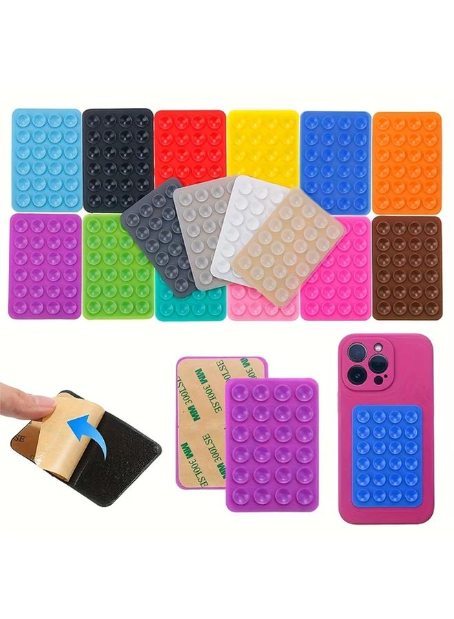 وسادة شفط مزدوجة زرقاء قوية اللاصقة حامل هاتف مرن قابض غير منزلق إكسسوارات جوال - Image 5