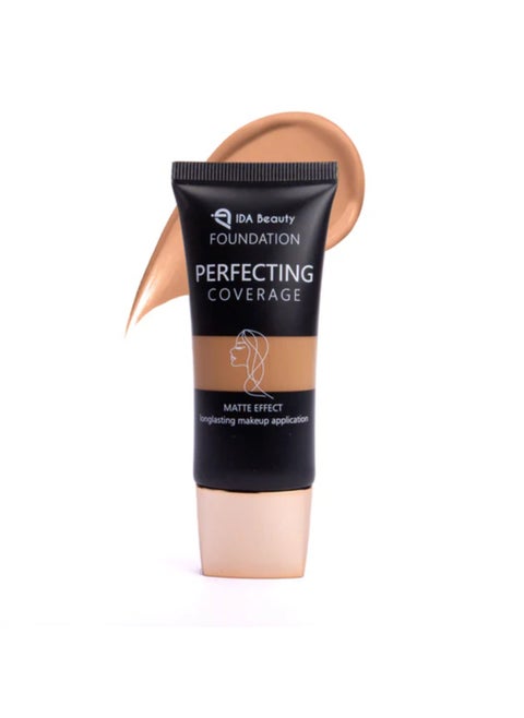 Glam It! Perfecting Coverage Foundation | Full Coverage, Matte Finish, Long-Lasting, Lightweight | Vegan, Halal, Cruelty-Free