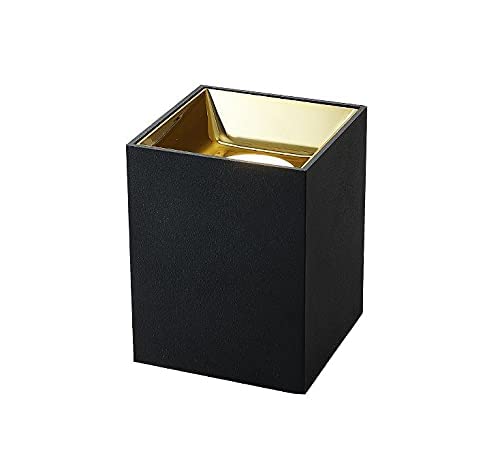 CITRA 6W LED Indoor Outdoor Ceiling Lamp Square Cube Drum Cylinder Black Gold Wall Light 4000k Waterproof (Natural White) - Image 1