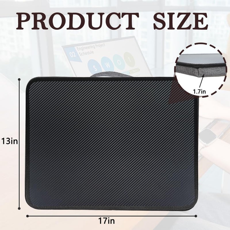 YUELAKE Portable Laptop Desk Fits Up to 16â€œ Laptops, Built-in Cushion,Lap Stand for Bed & Couch & Carpet, Great for Home & Office,Lap Desk with Cushion (Black, Medium) - Image 2