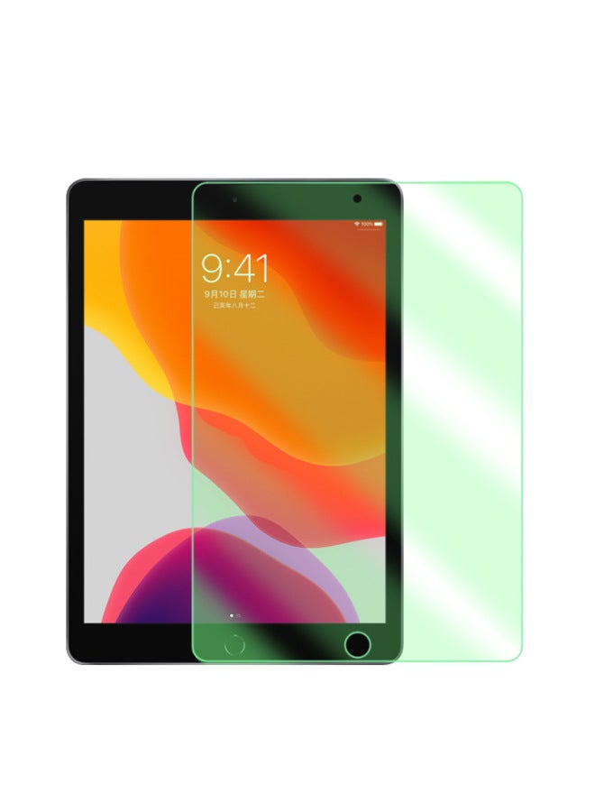 For Ipad Air2/3 Green Pupil Protection 11 Inch Toughened Film Pro9.7 Apple Mini4/5/6 Flat 10.2-Color:iPad7 (2019 New) 10.2 Inch-Dimensions: 0.3 Straight Edge With Kraft Paper Packaging