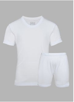 Al Aseel A 6-piece underwear set of white cotton half-sleeve undershirt and half-sleeve underwear  - Image 2