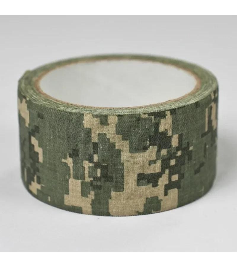شريط تمويه ذاتي اللصق E-camo عالي الالتصاق بقاعدة قماشية، مضاد للانزلاق، ضمادة لف خارجية للتصوير الفوتوغرافي - Image 1