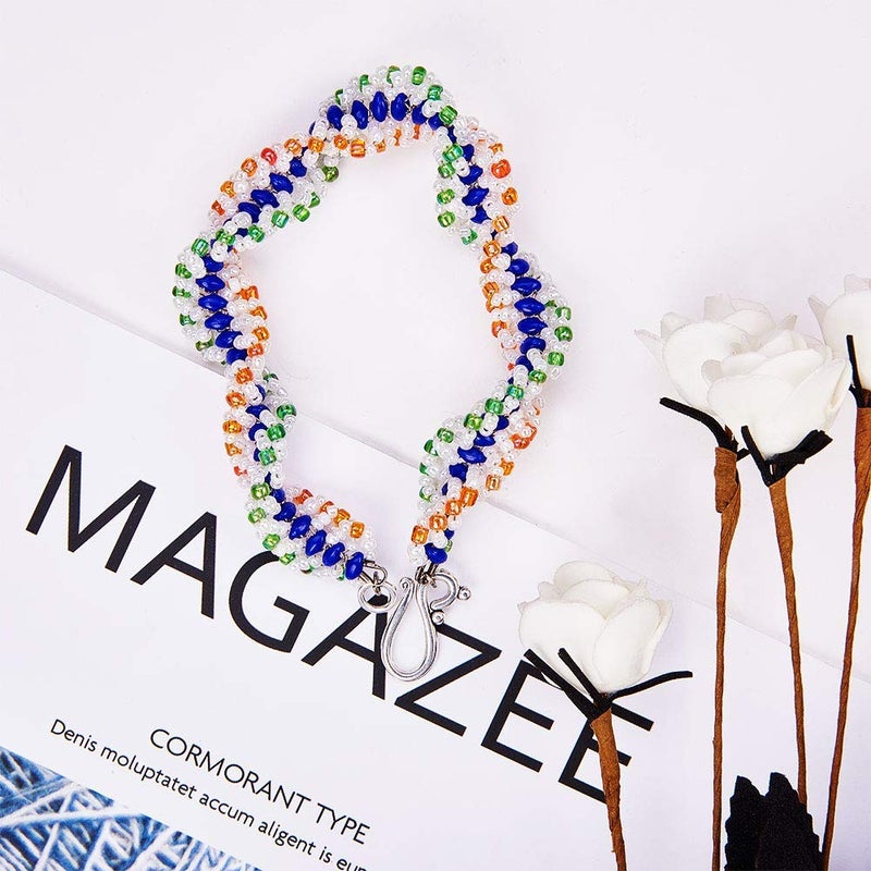 PH PandaHall 40 Sets S Ring Toggle Clasps Tibetan Silver S Hook Rings Jewelry Clasps Ring Clasp Connectors Jewelry Findings for Necklace Bracelet Making and DIY Crafts - Image 5