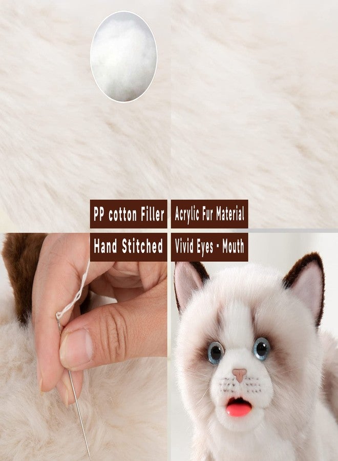 CU-MATE Electronic Interactive Ragdoll Cat - Realistic Handmade Toy with Walking, Barking, Wagging Tail & Talking - Robotic Pet Toy for Toddler Kids - Image 5