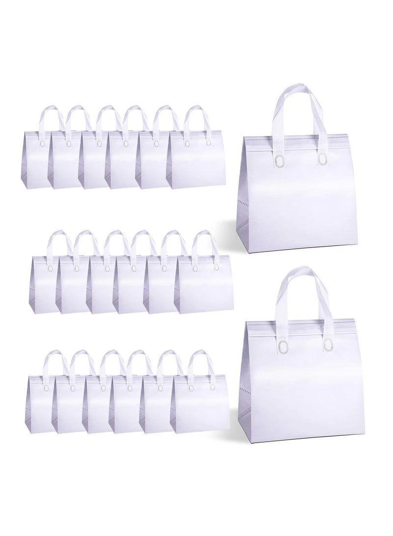 SOLARAE Insulation Bags, Disposable Take-out Tote Bulk Insulated Tote Thermal Insulation Take Away Bags Cooler Bags for Grocery Lunch Hot Cold Frozen Food Delivery Shipping White 20 Pcs - Image 1