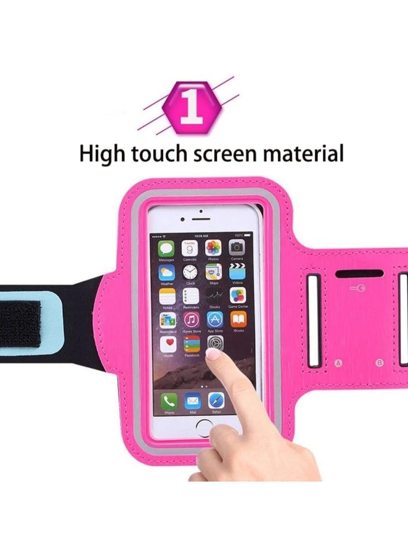 Sweat-resistant sports arm phone holder compatible with phones up to 6.5 inches - Multi-color (for running, exercise, and cycling) - Image 3