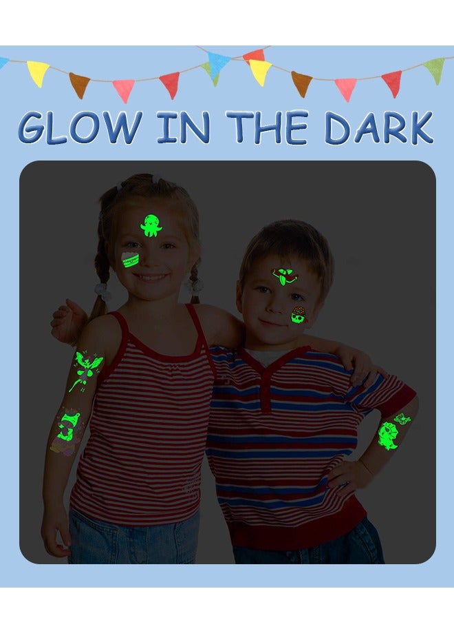 10 ورقات من أوشام الكرتون المؤقتة المتلألئة للأطفال، آمنة وغير سامة، لاصقات أوشام متلألئة مقاومة للماء، هدايا ملصقات مختلطة للأطفال - Image 5