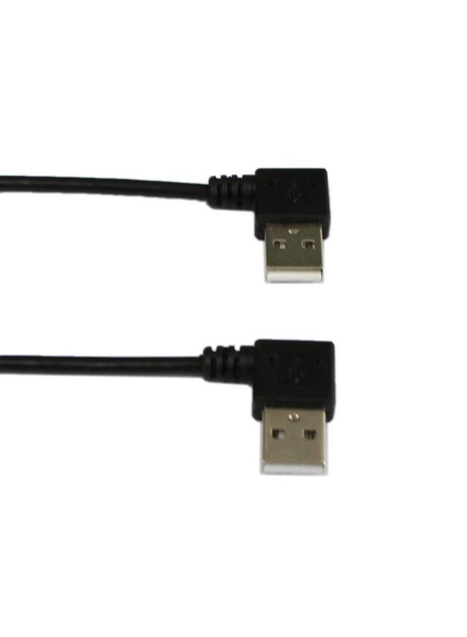 CERRXIAN 9Inch Mini USB Cable Combo Mini USB Right Angle & Left Angle Male to USB Type A 2.0 Right Angle Male Data Sync and Charge Cable (Black)(2-Pack) R - Image 5
