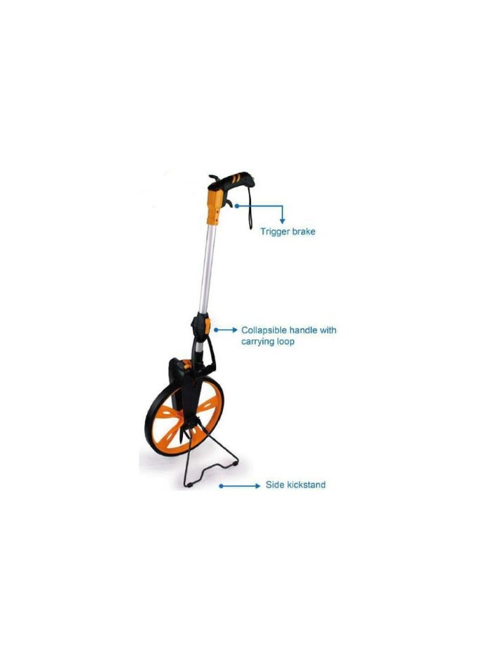 Digital Distance Measuring Wheel Large High precision measuring wheel Digital Road Measurement Flooring Tool for Workers Builders Measure range 0-9999.9M 