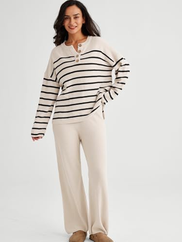 LILLUSORY Lounge Sets Womens Two 2 Piece Matching 2025 Fall Fashion Must Have Comfy Airport Outfits Clothes Clothing Trendy Knit Sweater Loungewear Travel Sweatsuit Sweat Suit Sets - Image 2