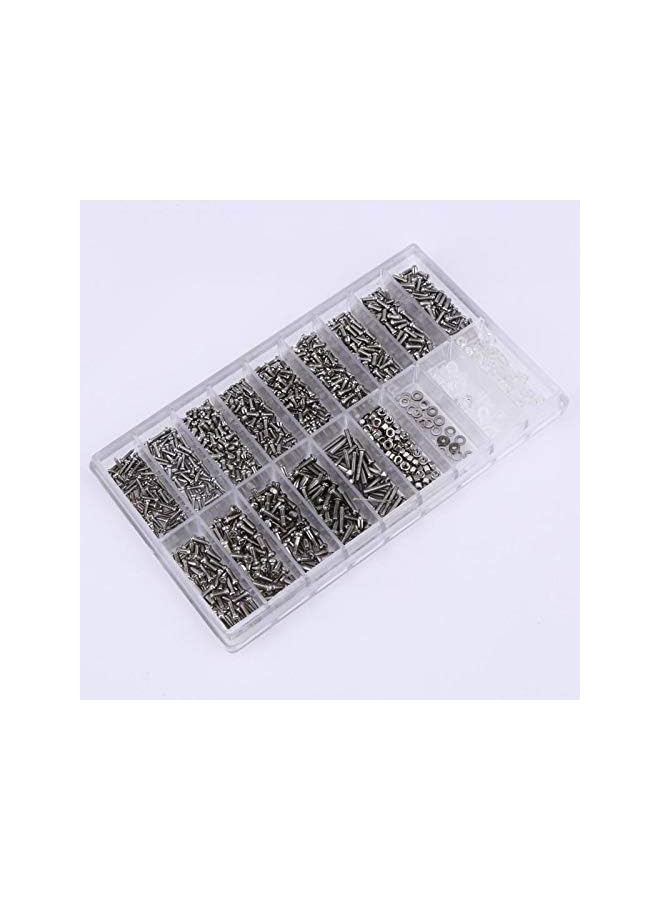 PROMASS promass 1000pcs/box Micro Glasses Sunglass Watch Spectacles Phone Tablet Screws Nuts Screwdriver Repair Kit Aluminum Steel Screws Set  - Image 4
