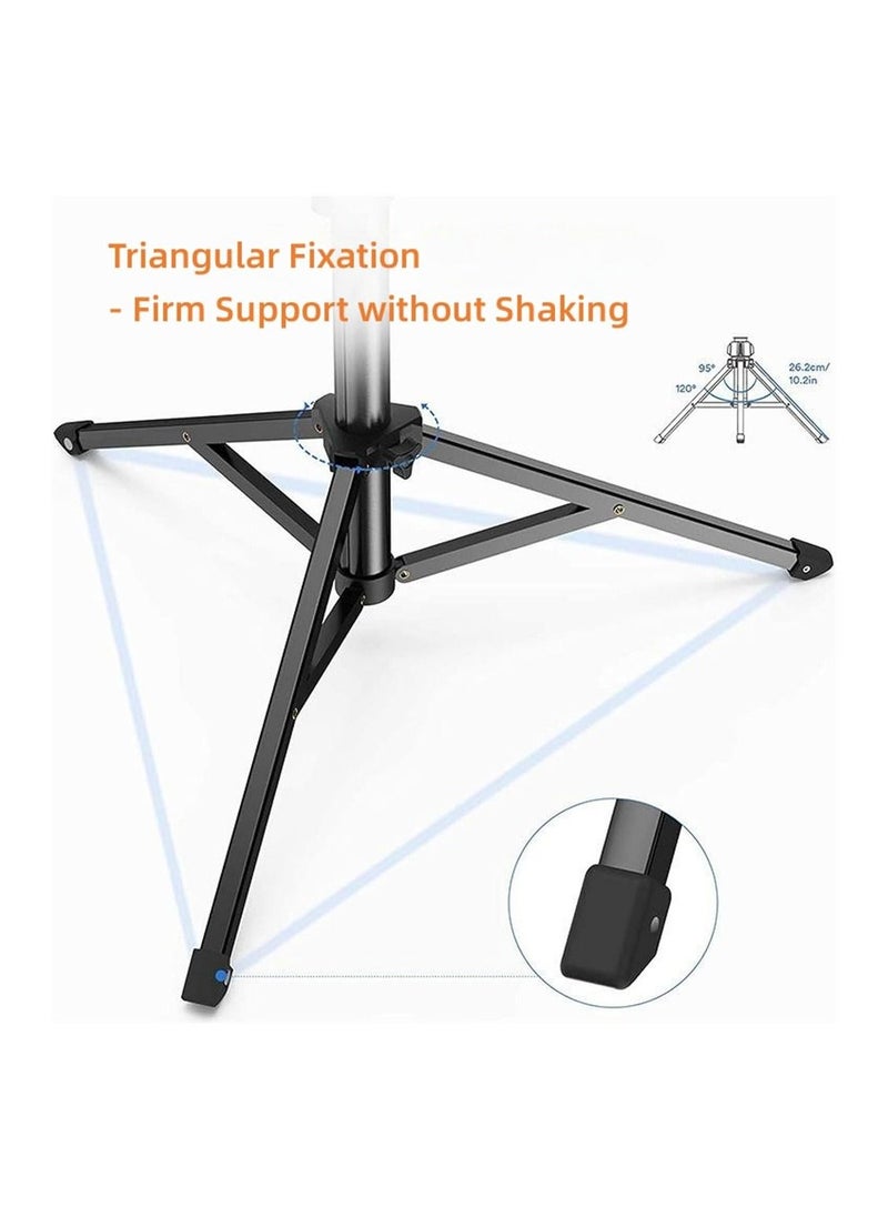 DMG TECH - Selfie Stick Tripod, 64" Long Phone Tripod with Wireless Remote, Aluminum Tripod Stand for Video Photo Vlog, Portable Travel Tripod Stand 360 Rotation Holder for Android iPhone Smartphone Camera - Image 1