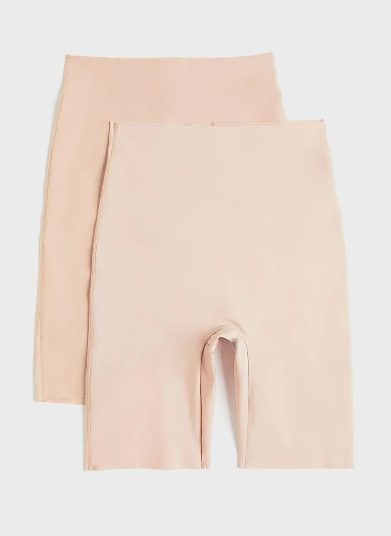 H&M 2 Pack No Show Light Shaping Bikers
