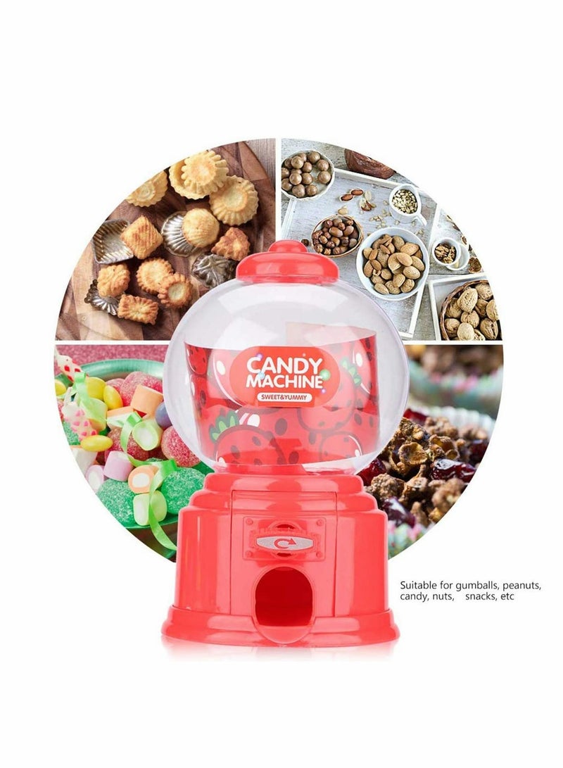 SOLARAE Candy Vending Machine Cute Sweets Mini Candy Machine Bubble Gumball Dispenser Coin Bank - Image 4