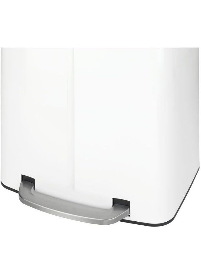Wenko Wenko Pedal Bin Primo, Easy-Close, White 2 x 20 Liter - Image 4