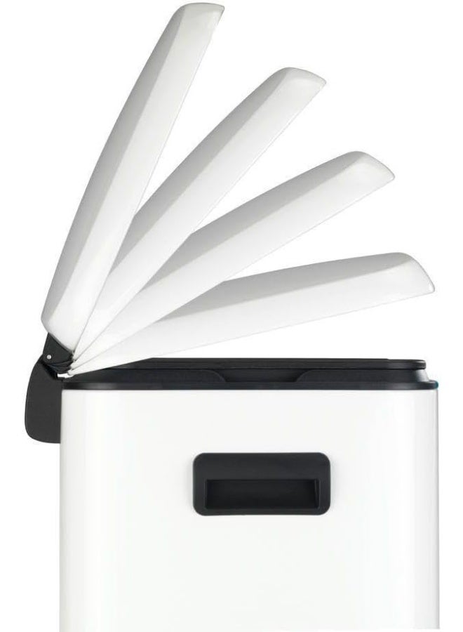 Wenko Wenko Pedal Bin Primo, Easy-Close, White 2 x 20 Liter - Image 2