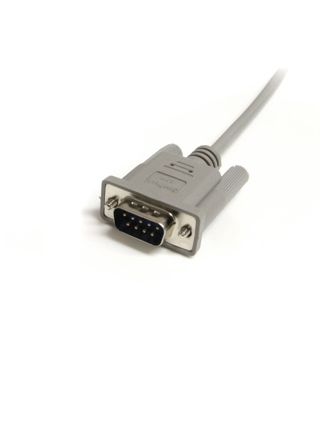 StarTech.com 6ft Straight Through Serial Cable - DB9 M/F (MXT100) Gray - M/F - Image 3