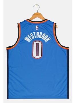 Nike Nike x NBA Kids Boy Sleeveless Oklahama City Thunder Jersey, Blue  - Image 2