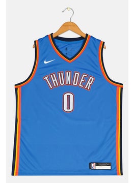 Nike Nike x NBA Kids Boy Sleeveless Oklahama City Thunder Jersey, Blue  - Image 1