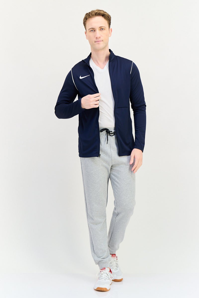 Nike Men Dri-Fit Long Sleeve Training Track Jacket, Navy - Image 4