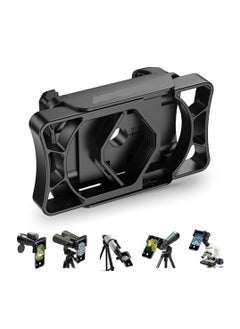 SYOSI Telescope Adapter, Phone Adapter Mount Working with Spotting Scopes & Binoculars & Monocular & Telescope & Microscope Fits Almost All Optical Equipment and Smartphones on the Market