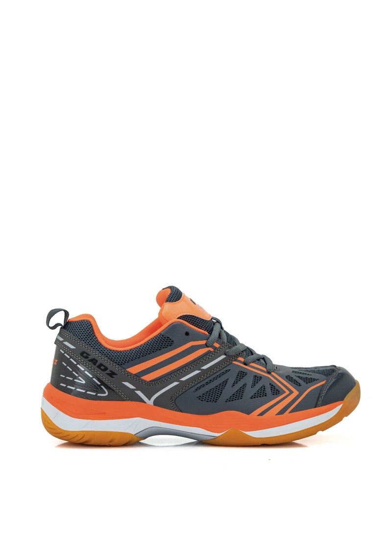 GADZ Gadz Smash Series Badminton/ Tennis/ Indoor Court/ Training Sports Shoe MG1002-5 Grey/Org  - Image 1