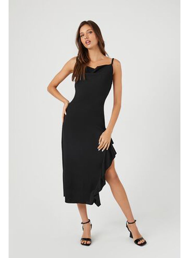 FOREVER 21 Asymmetrical Cowl Midi Dress  - Image 4