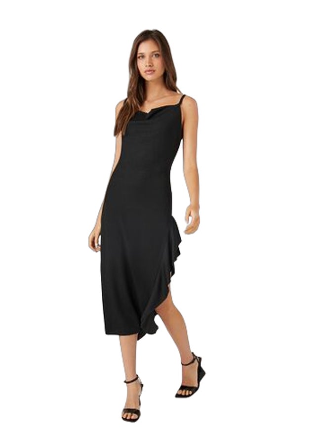 FOREVER 21 Asymmetrical Cowl Midi Dress  - Image 1