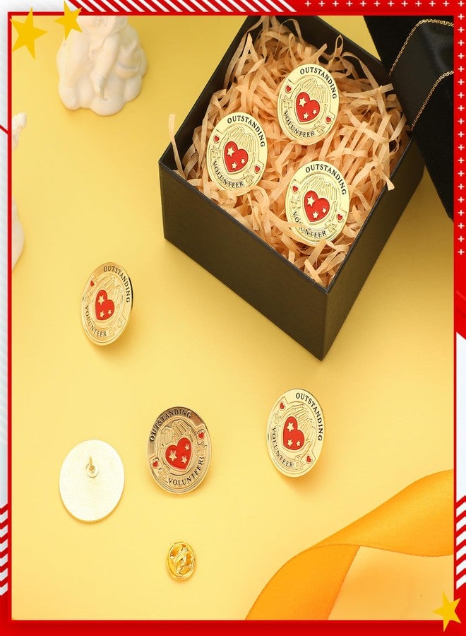 تونديامو مجموعة تونديمو من 18 قطعة من دبابيس طية صدر السترة للعمل التطوعي، دبابيس ذهبية مميزة للمتطوعين المتميزين، دبابيس ذهبية للحقائب، هدايا تقديرية - Image 4