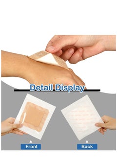 Excefore 15 Pieces Bordered Silicone Adhesive Foam Dressing Square Dressing with Border Adhesive Patches Shower Waterproof Patch Breathable Wound Bandage (3 x 3 Inch)  - Image 3