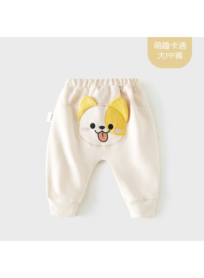 Doxiluka Baby Big Bottom Pants Spring/autumn Outing Toddler Sweatpants Kids' Fall Clothes Cartoon Puppy Cute Casual Pants - Image 2