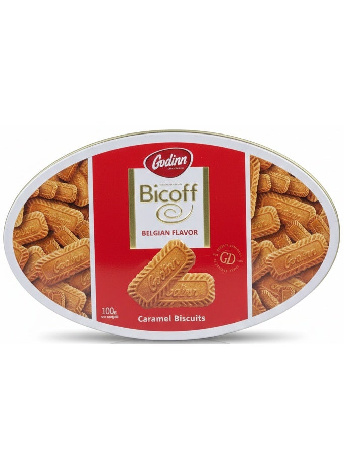 Godinn Bicoff Belgian Flavor Caramel Biscuits 100g - Image 1