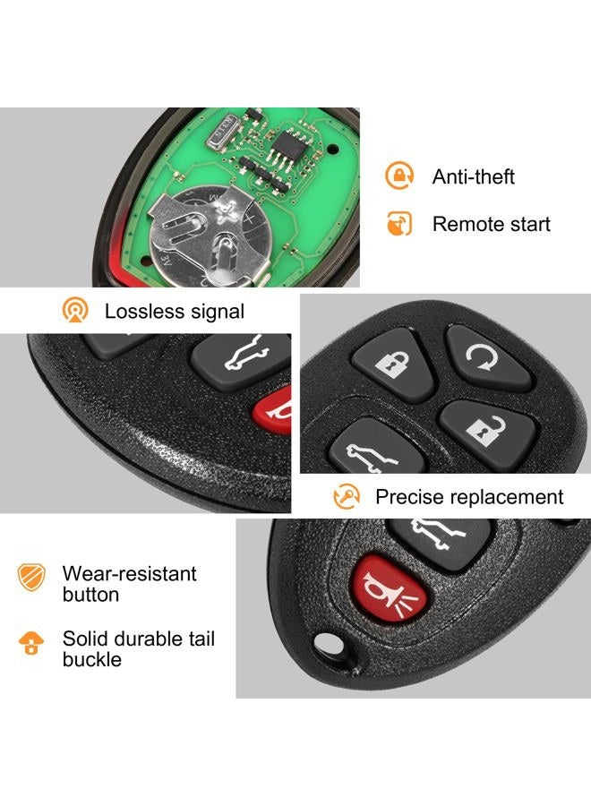 VOFONO Car Key Fob 5 Buttons Flip Keyless Remote Control Key Fob for GMC Acadia Yukon/Cadillac Escalade SRX/Chevy Suburban Tahoe Traverse/Buick Enclave FCC ID: OUC60270, OUC60221(Pack of 2) - Image 5