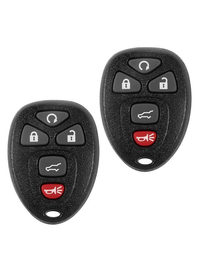 VOFONO Car Key Fob 5 Buttons Flip Keyless Remote Control Key Fob for GMC Acadia Yukon/Cadillac Escalade SRX/Chevy Suburban Tahoe Traverse/Buick Enclave FCC ID: OUC60270, OUC60221(Pack of 2) - Image 1