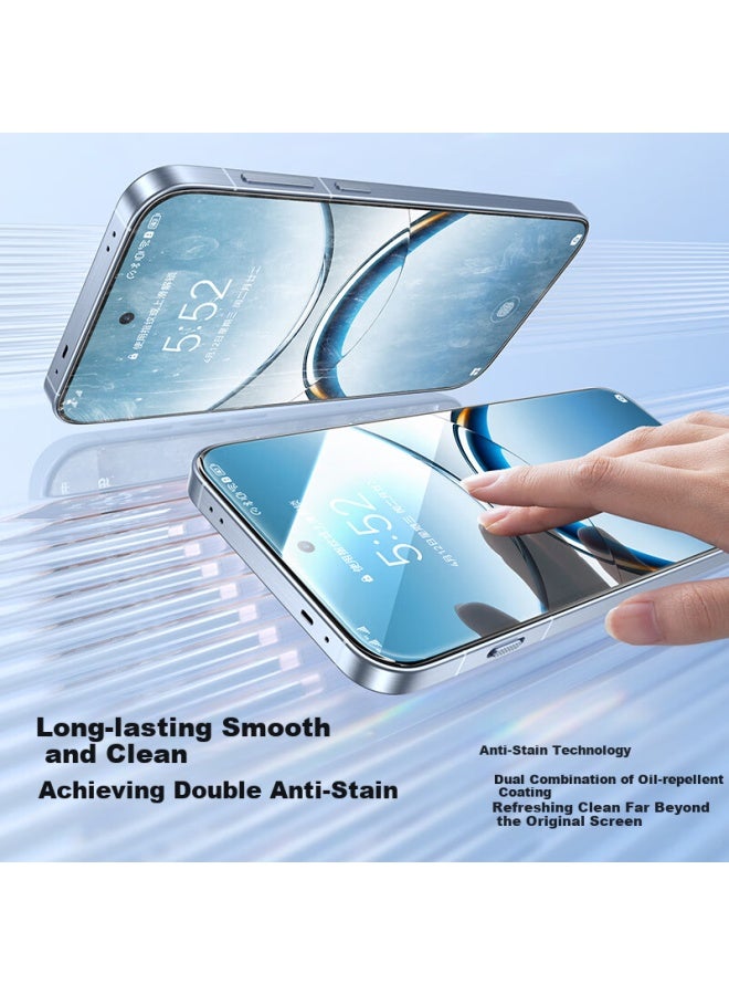 Smartdevil Tempered Glass Screen Protector For Oneplus Ace 5/5 Pro, Dust-free Installation Tool, Fingerprint Unlock Compatible, Hd Anti-shatter Anti-fingerprint Protective Film, 2-pack - Image 2