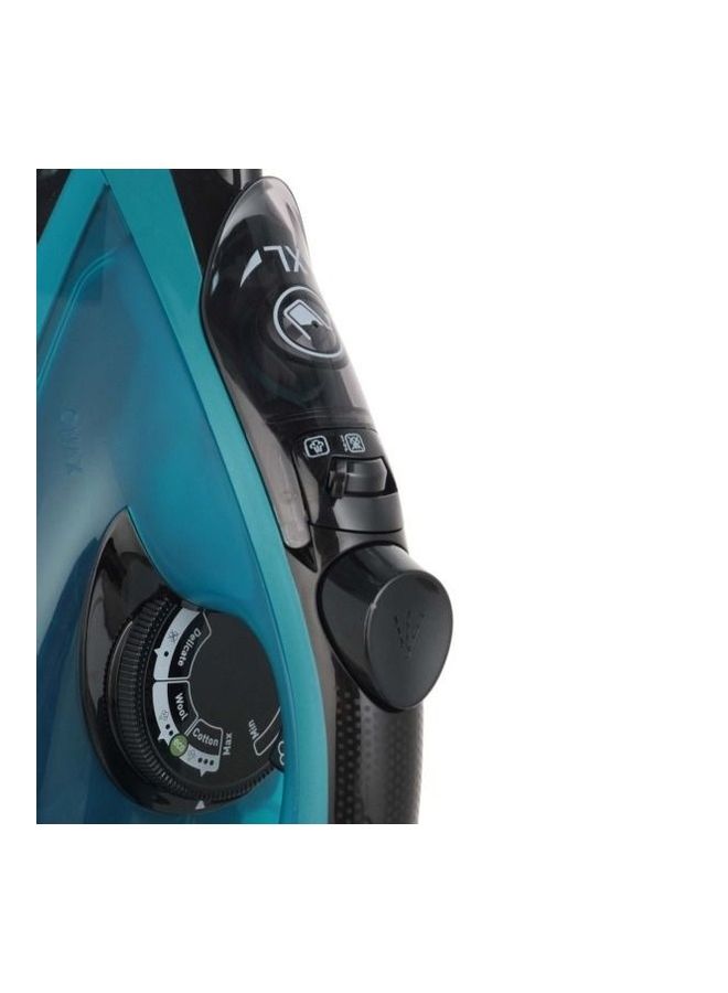 Tefal Steam Iron | Ultraglish  Iron Steamer | Durilium Airglide Soleplate | Anti-calc | Anti Drip | FV6832E0 Blue / Black - Image 3