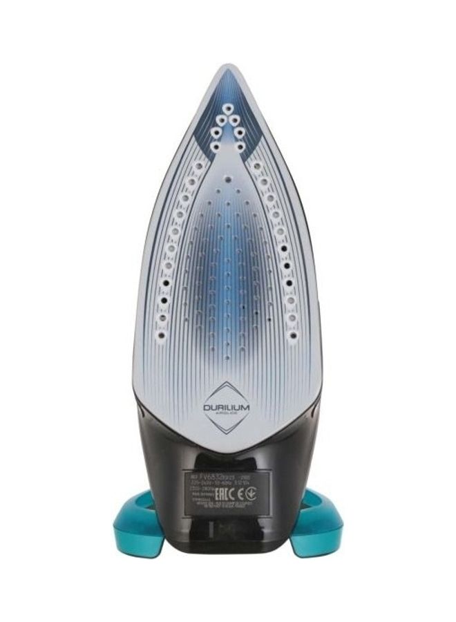 Tefal Steam Iron | Ultraglish  Iron Steamer | Durilium Airglide Soleplate | Anti-calc | Anti Drip | FV6832E0 Blue / Black - Image 2