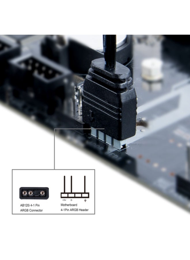 سيلفر ستون تتميز مروحة Air Blazer 120i Lite من سيلفرستون بتصميمها المبتكر الذي يجمع بين الأداء العالي والإضاءة القابلة للتوجيه، مما يجعلها خيارًا مثاليًا لتبريد نظامك. - Image 2