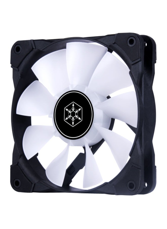 سيلفر ستون تتميز مروحة Air Blazer 120i Lite من سيلفرستون بتصميمها المبتكر الذي يجمع بين الأداء العالي والإضاءة القابلة للتوجيه، مما يجعلها خيارًا مثاليًا لتبريد نظامك. - Image 3