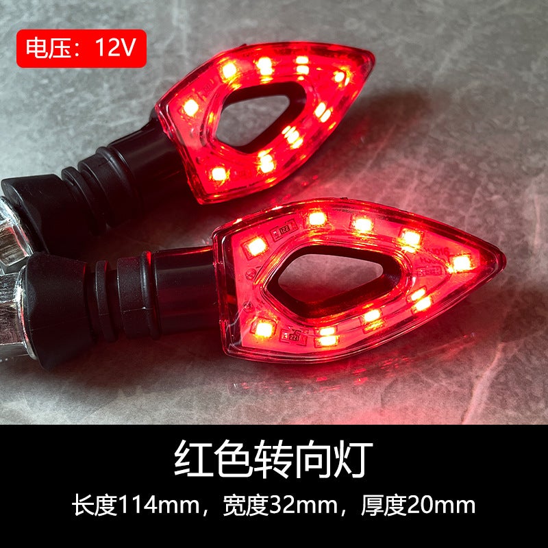 Loquat Classic LED Motorcycle Turn Signals for Monkey Bike 12V Red always bright